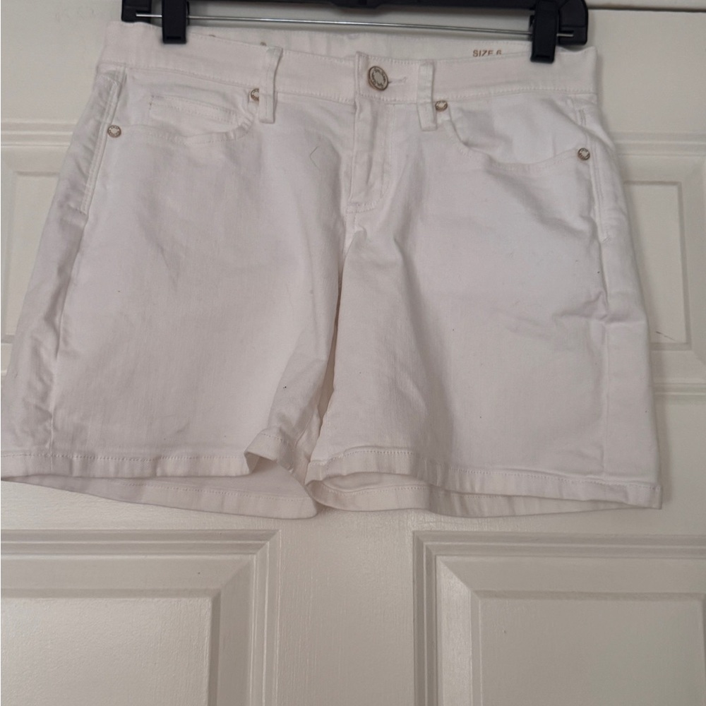 Lilly Pulitzer White South Ocean Denim Shorts